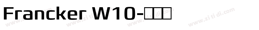 Francker W10字体转换